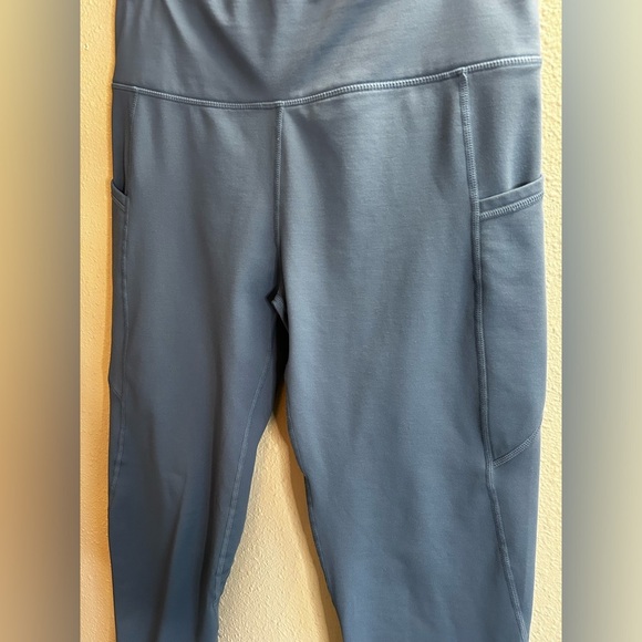 WILL IT Blue High-Waisted Athletic Leggings Size Large - Picture 2 of 5